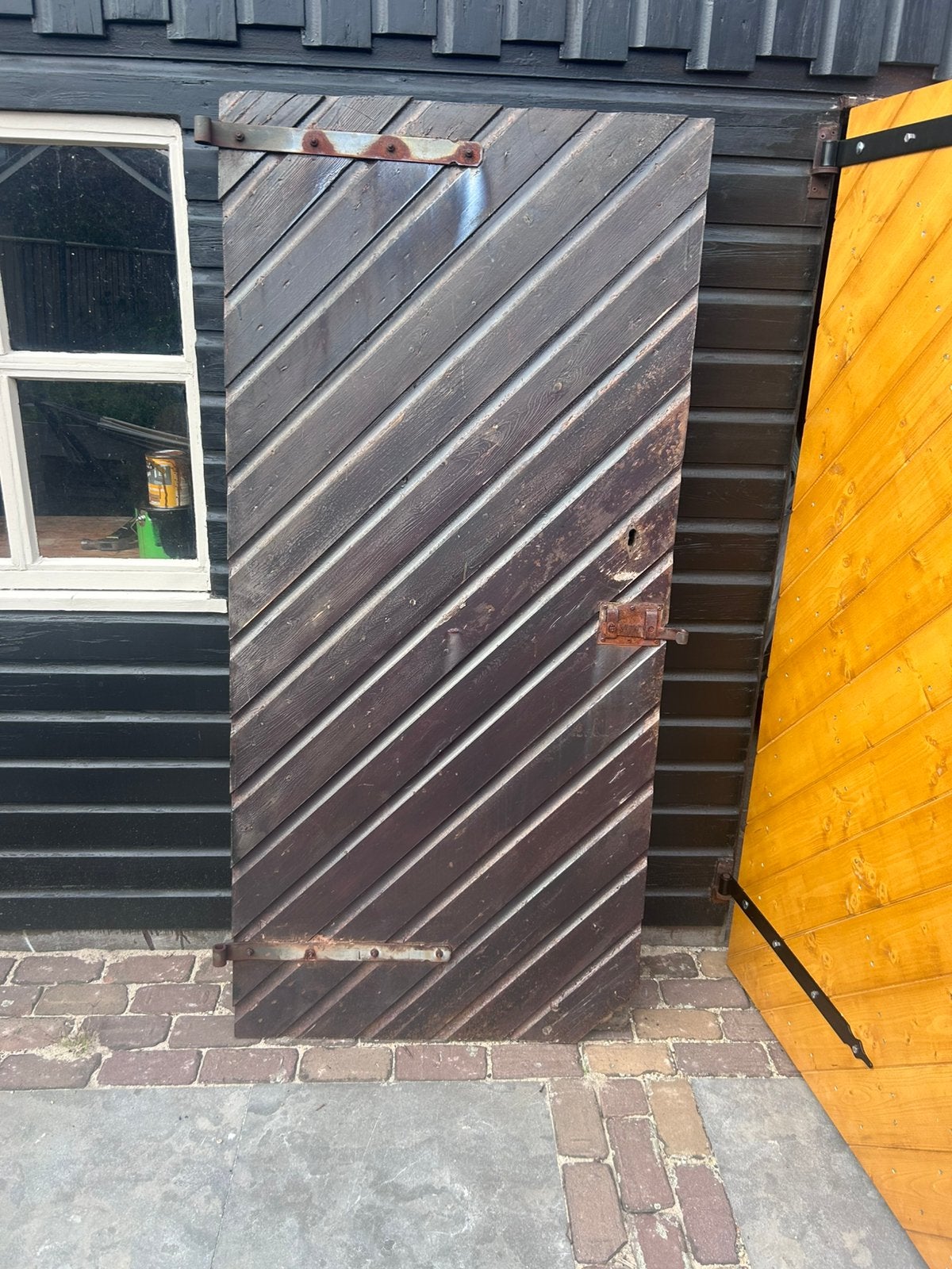 Oude schuurdeur