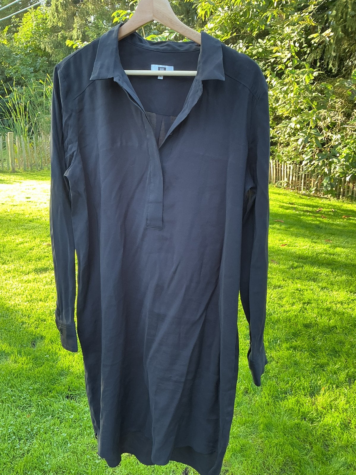 Zwarte blousejurk, Ophalen of Verzenden, Zo goed als nieuw, Zwart