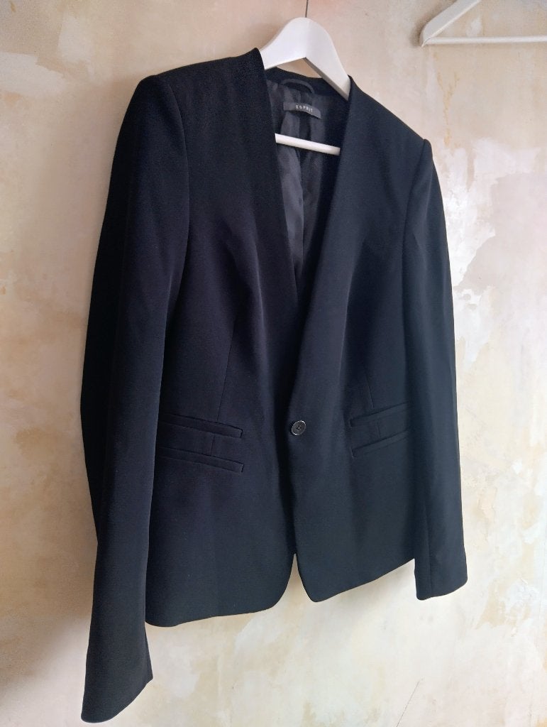 Esprit minimal zwart colbert maat 40, Maat 38/40 (M), Verzenden, Zwart, Zo goed als nieuw