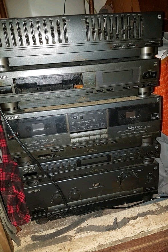vintage Philips setje, Ophalen of Verzenden, Gebruikt, Philips