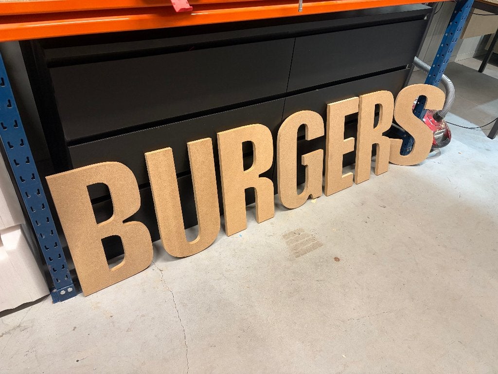 Burgers Letters 18MM MDF Zelf af te werken, Verzenden, Nieuw, Versiering, Overige