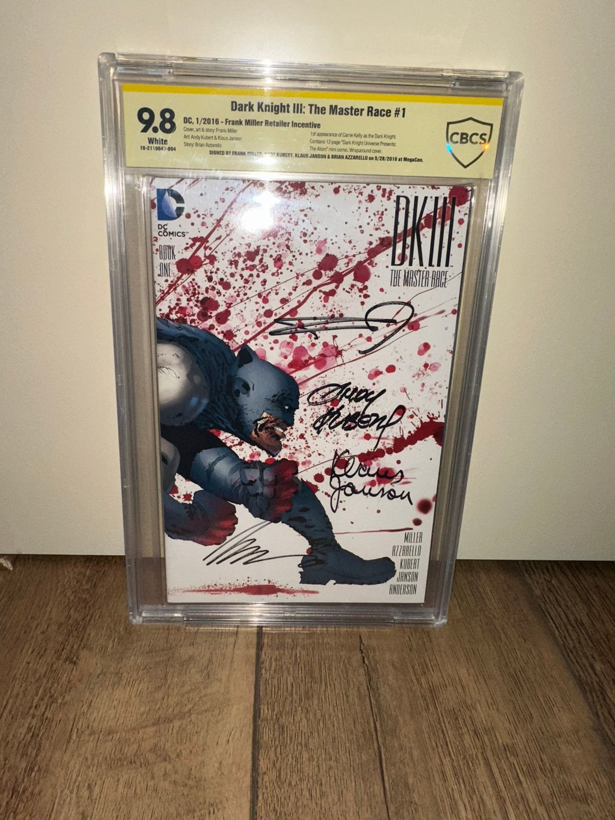 Batman dark knight returns master race cbcs cgc 4x signature, Boeken, Meerdere comics, Ophalen of Verzenden, Zo goed als nieuw