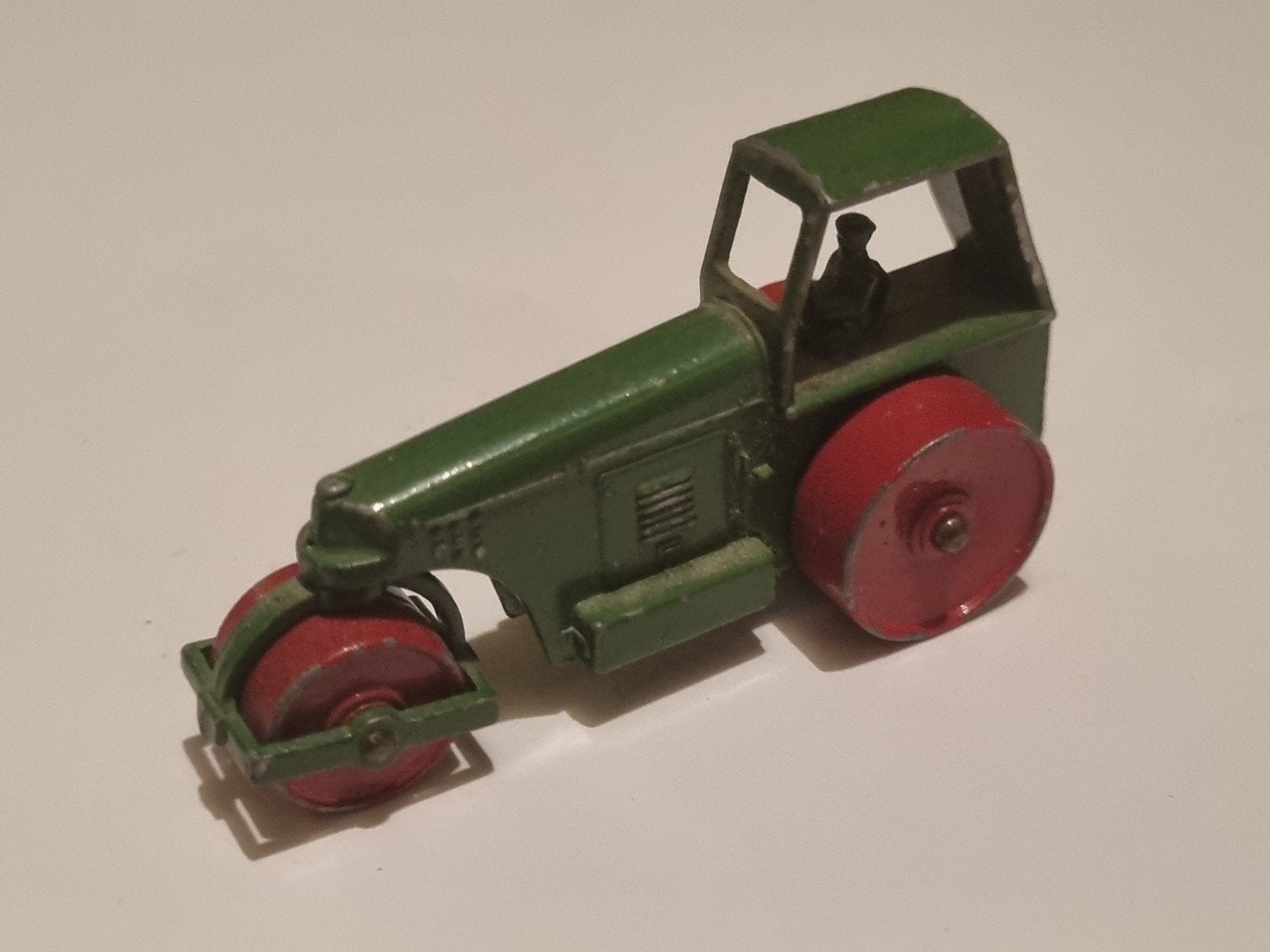 Vintage Dinky Toys Wegenwals - Groen/Rood, Ophalen of Verzenden
