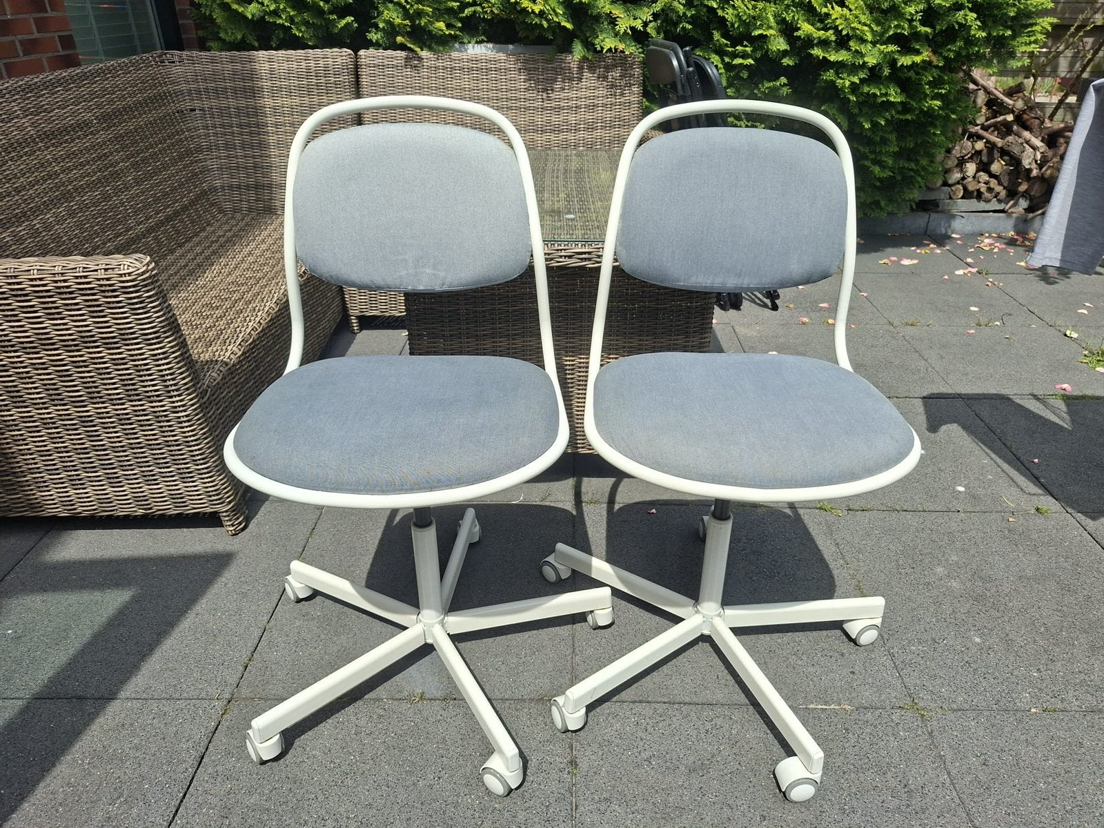 2 Ikea kinder stoelen alleen ophalen, Ophalen, Gebruikt, Grijs, Twee