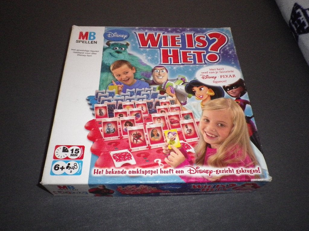 Wie is het Disney, Hobby en Vrije tijd, Gezelschapsspellen | Bordspellen, Ophalen of Verzenden, Gebruikt, MB Spellen