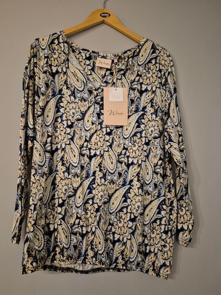 Wasaki Concept Blouse met Paisley Print - Maat S, Blauw, Wasaki Concept, Nieuw, Ophalen of Verzenden