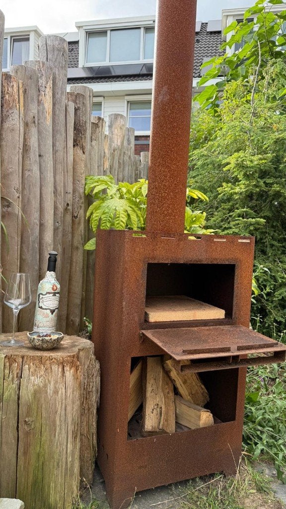 Mooie Kaggels buitenhaard/ pizzaoven, Tuin en Terras, Pizzaovens, Ophalen, Gebruikt, Kaggels