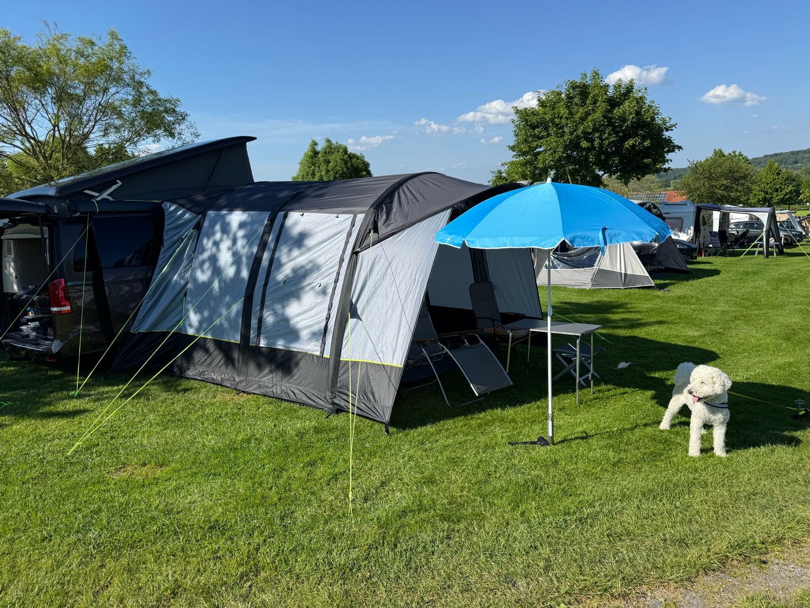 buscamper met voortent van merk Obelink Mallorca, Ophalen of Verzenden, Zo goed als nieuw, Tot en met 2