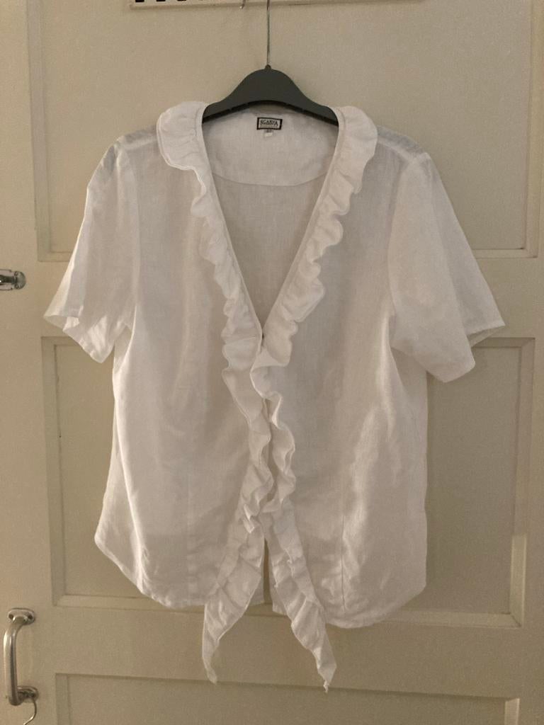 Scarva.Wit Bloesje Maat 42 (valt klein), Nooit Gedragen, Kleding | Dames, Blouses en Tunieken, Ophalen of Verzenden, Nieuw, Maat 38/40 (M)