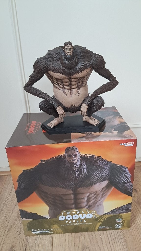 Attack on titan Beast Titan Pop up parade figuur, Ophalen of Verzenden, Zo goed als nieuw