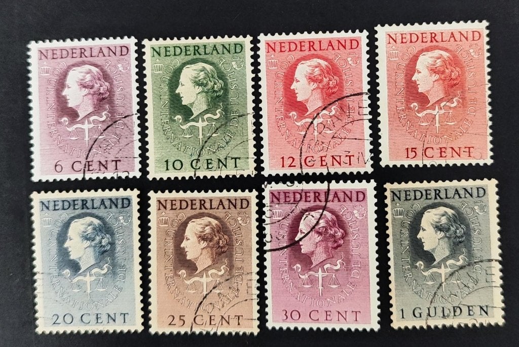 nederland nvph D33 tm D40, Verzenden, T/m 1940, Gestempeld