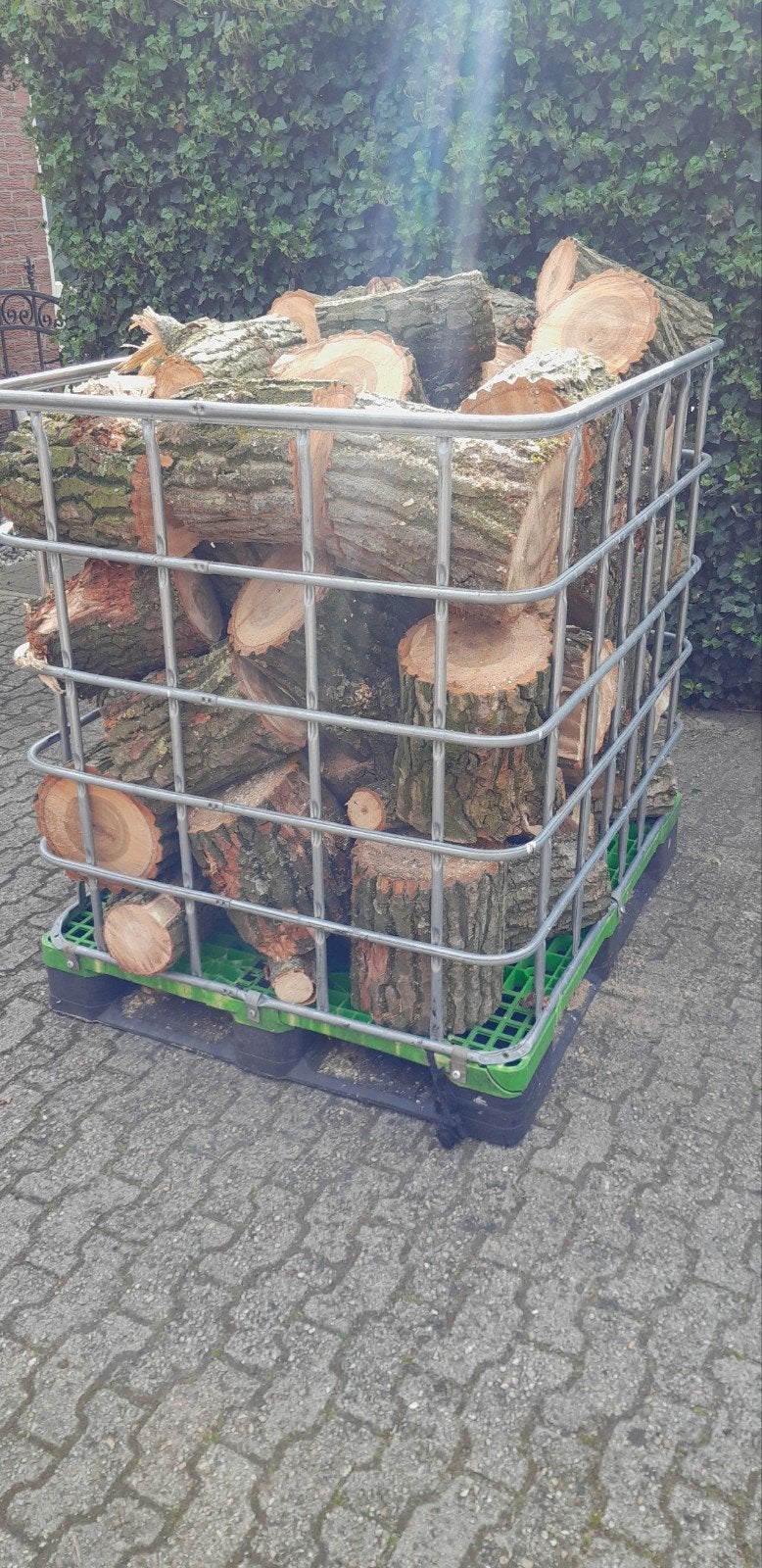 haardhout blokken om zelf te kloven, Tuin en Terras, Haardhout, Minder dan 3 m³, Ophalen, Blokken