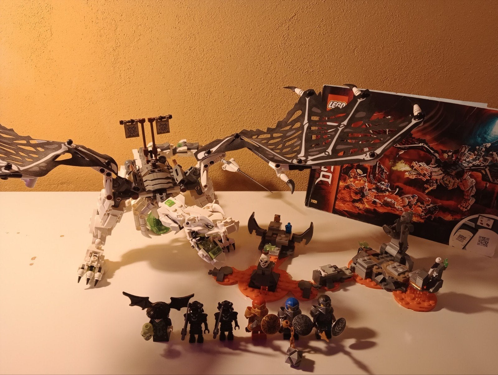 Lego Ninjago 71721 Draak van de Schedeltovenaar (compleet)