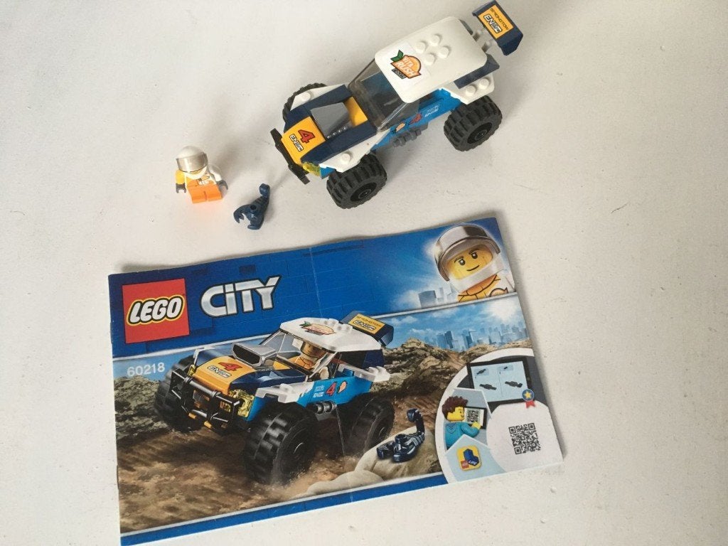 Lego City - Woestijn Rallywagen - 60218, Lego, Ophalen of Verzenden, Inclusief instructies, Complete set