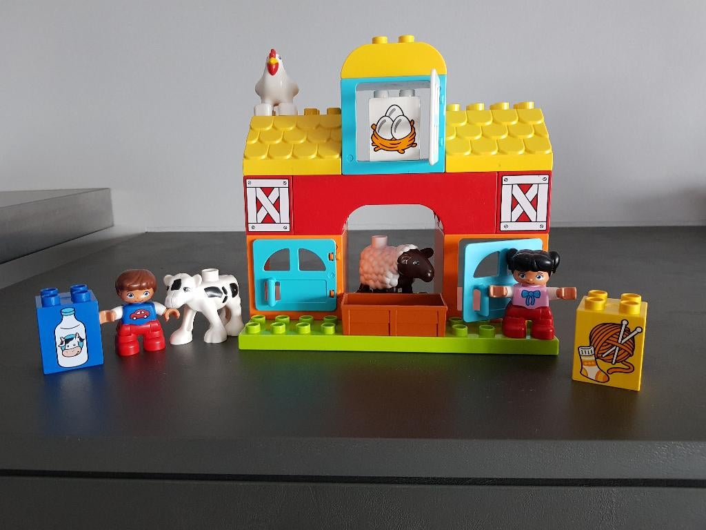Duplo-set-Mijn Eerste Boerderij  + extra dieren KADO., Ophalen of Verzenden, Zo goed als nieuw, Complete set, Duplo