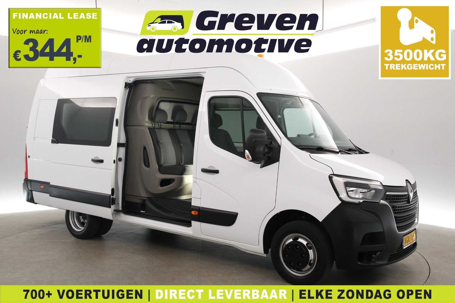 Renault Master T35 2.3 dCi 145pk L3H3 DL | DC | 6 Zits | 350, 145 pk, Gebruikt, Euro 6, 4 cilinders