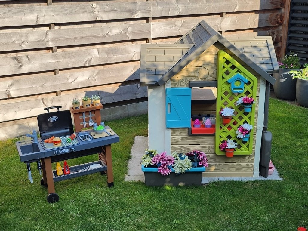 SMOBY  speelhuisje en BBQ ️, Ophalen, Gebruikt, Kunststof