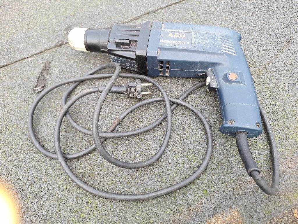 AEG klopboor machine, Gebruikt, Variabele snelheid, 400 tot 600 watt, Ophalen