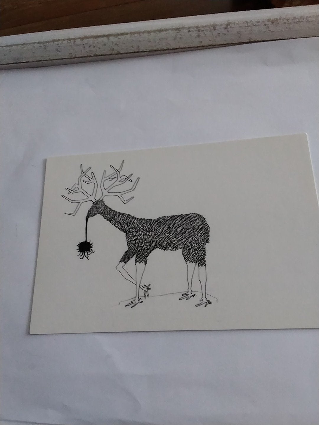 Ansichtkaart 'untitled' (deer) 2007 - Lawrence Williams, Ophalen of Verzenden, 1980 tot heden, Ongelopen, Natuur