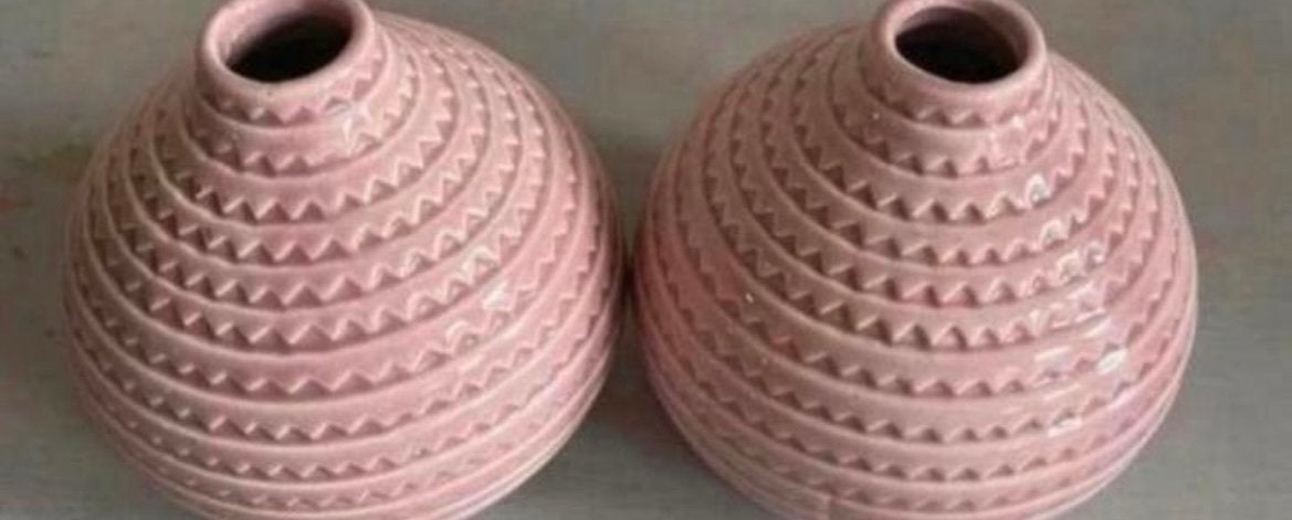 2 kleine vaasjes, Huis en Inrichting, Woonaccessoires | Vazen, Ophalen of Verzenden, Zo goed als nieuw