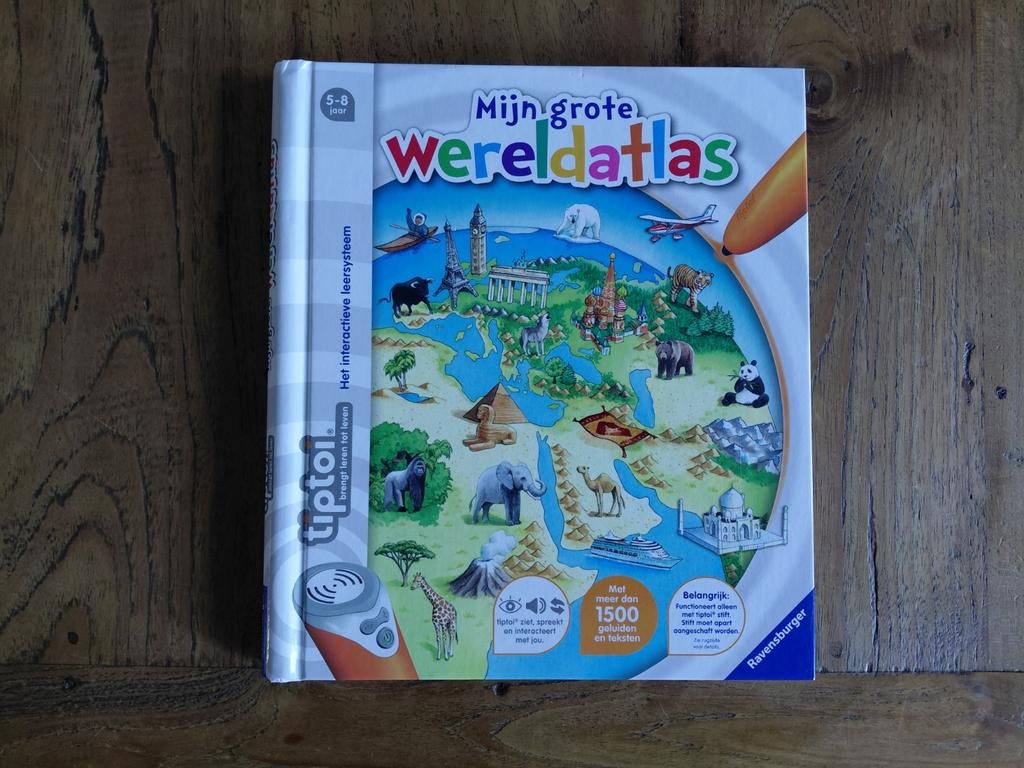Tiptoi - mijn grote wereldatlas, Kinderen en Baby's, Speelgoed | Educatief en Creatief, Ophalen of Verzenden