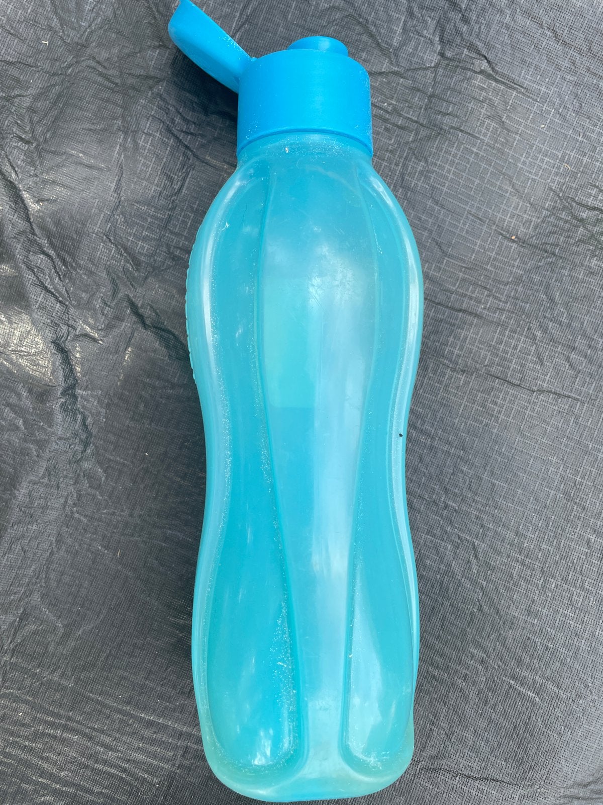 Tupperware Drinkfles EcoFles 1000 ml - Blauw, BPA-vrij, Gebruikt, Blauw, Ophalen of Verzenden
