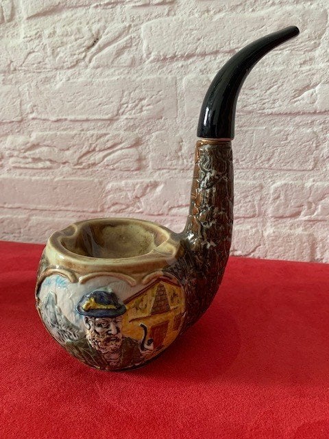 Vintage Likeurfles in de vorm van een pijp, Antiek en Kunst, Ophalen of Verzenden