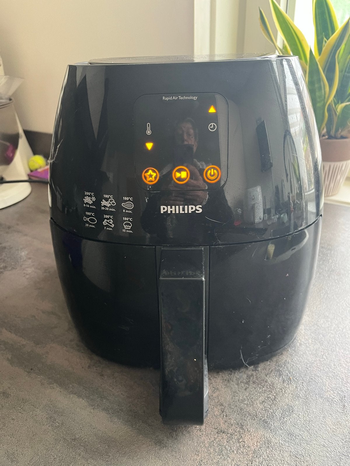 Philips Airfryer HD9240 - Zwart, Ophalen of Verzenden, Gebruikt, Airfryer XL, 1000 t/m 1499 gram