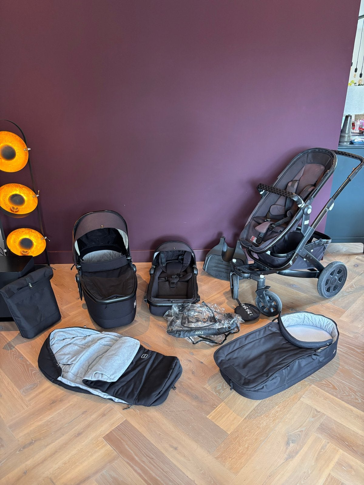 Joolz Geo Duo kinderwagen met veel accessoires, Gebruikt, Duowagen, Combiwagen, Ophalen