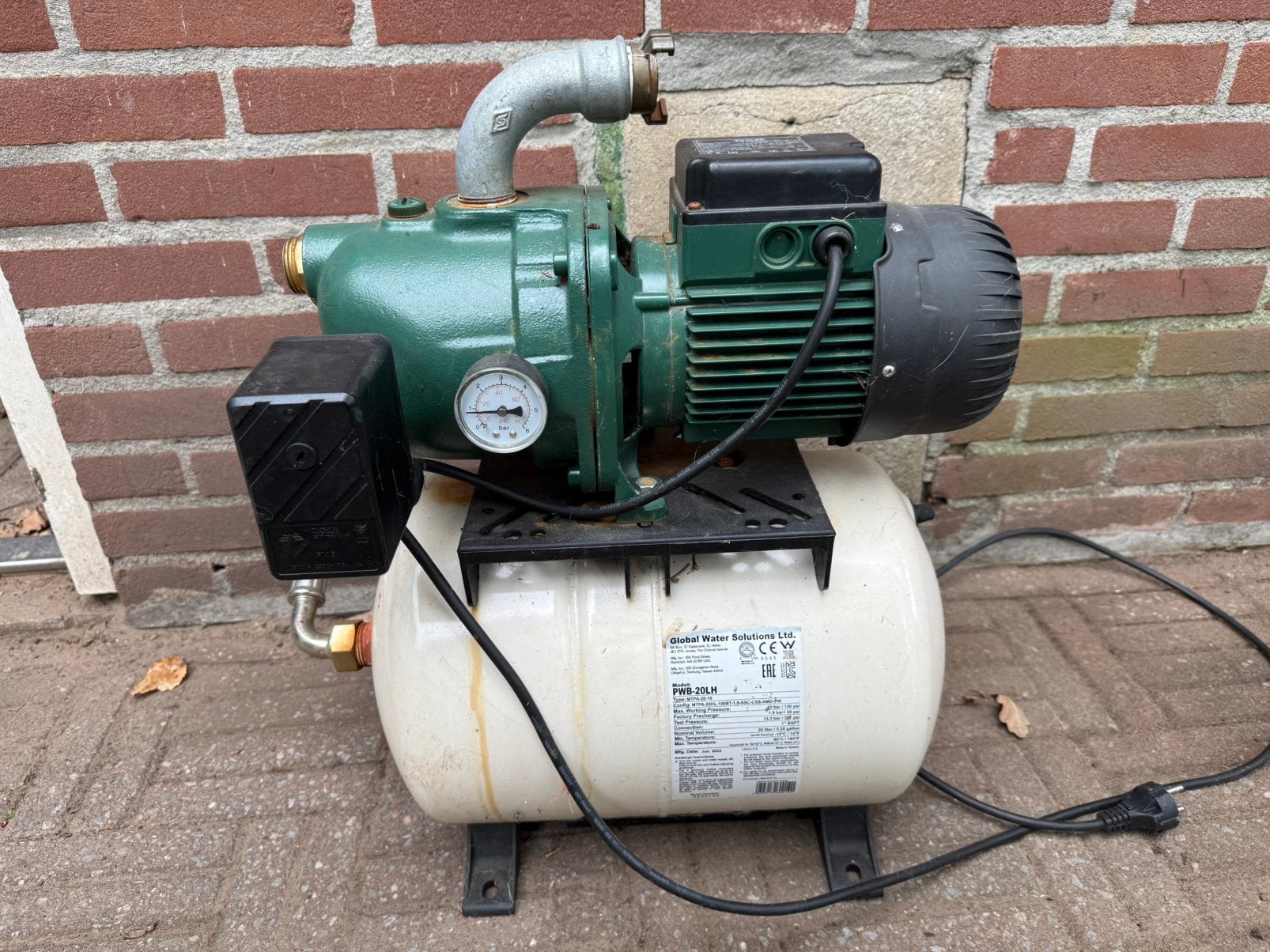 Hydrofoorpomp DAB aquajet 132/20 M, Ophalen, Gebruikt, Elektrisch, Hydrofoorpomp