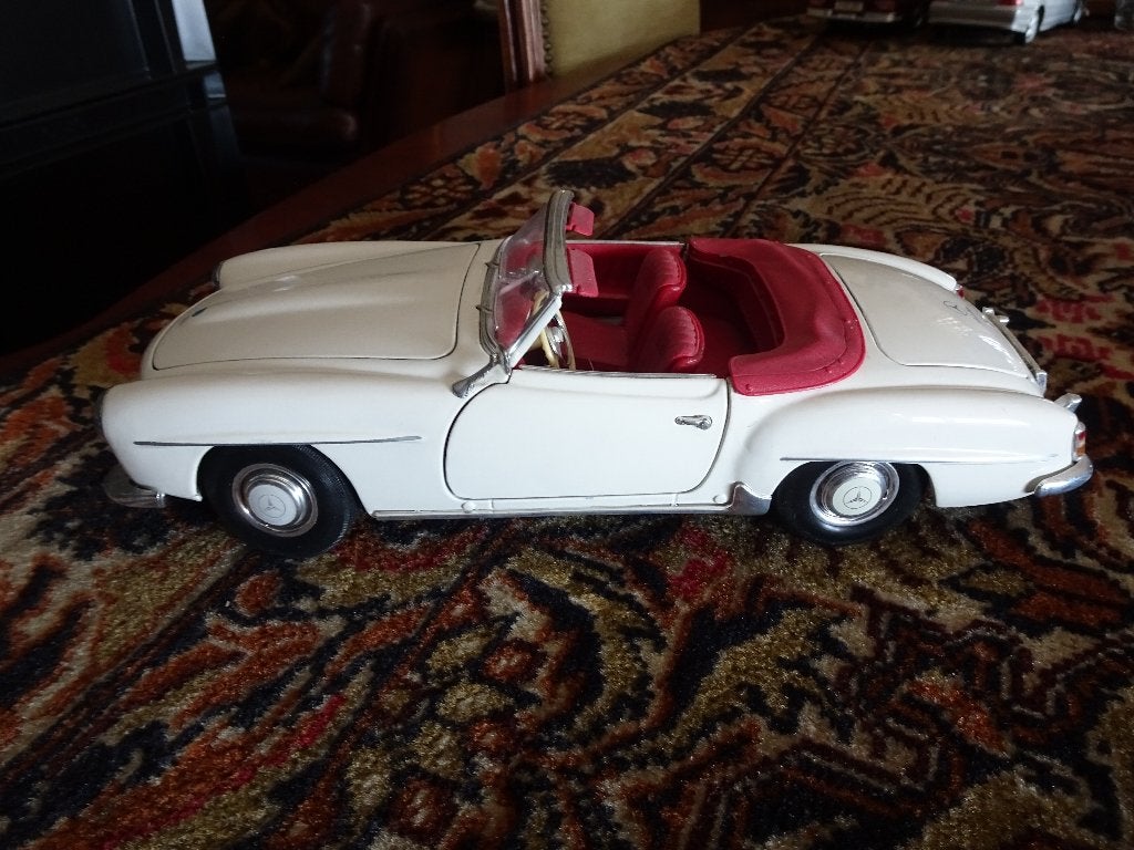 MOOIE MERCEDES  BENS 190 SL CABRIO  MAITO ZON DOOS, Ophalen of Verzenden, Zo goed als nieuw, Auto, Maisto