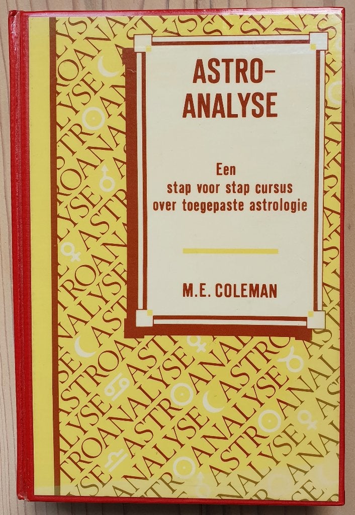 Astro-Analyse: M.E. Coleman, €10 incl verzendkosten, Boeken, Coleman, Astrologie, Ophalen of Verzenden, Zo goed als nieuw