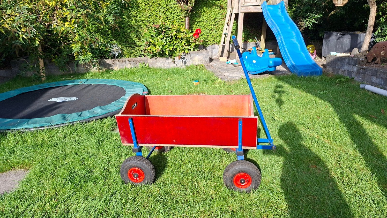 Berg skelter kar - rood/blauw, Ophalen, Zo goed als nieuw, Overige typen