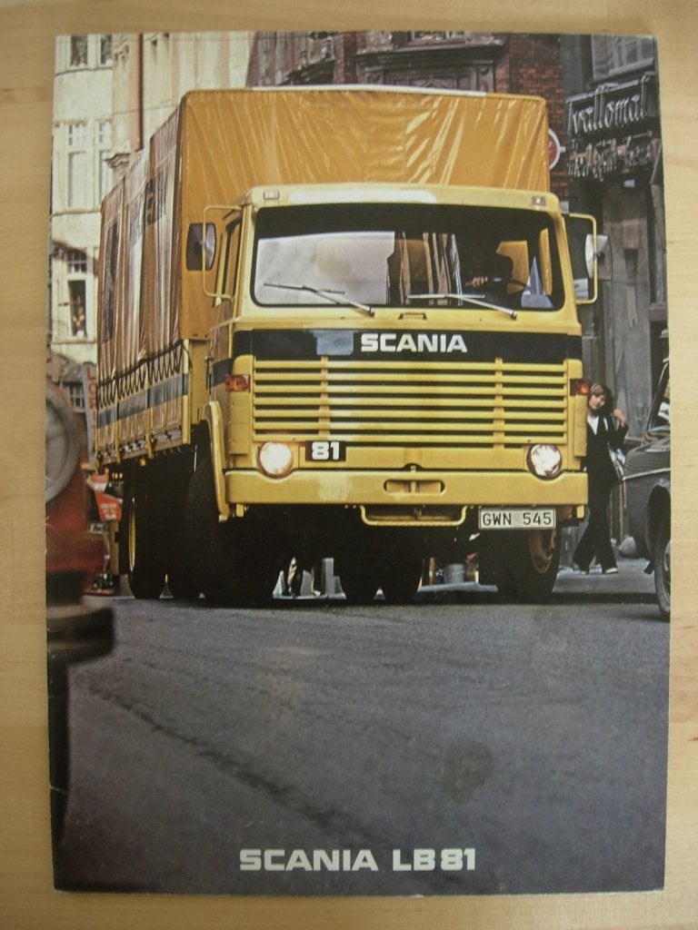 Scania LB 81 Brochure 1975 – LB81 - NL, Gelezen, Ophalen of Verzenden, Overige merken, Scania
