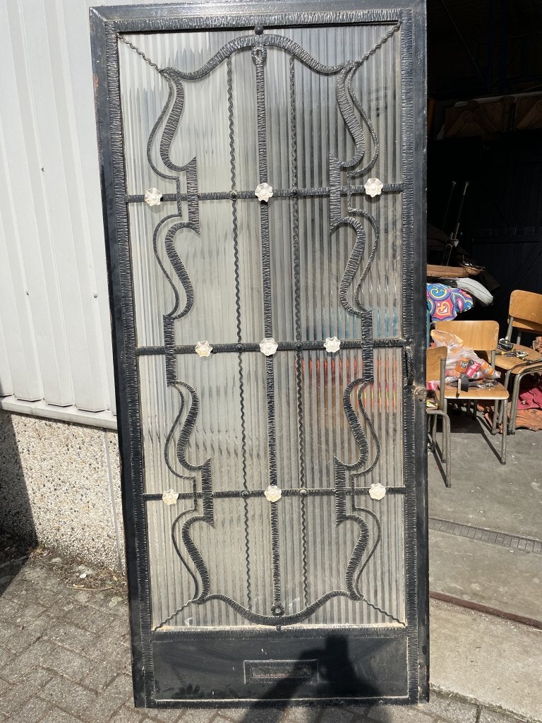 Prachtige antieke smeedijzeren voordeur, La belle porte, Jurgen.hoogenboezem@gmail.com, 80 tot 100 cm, 215 cm of meer