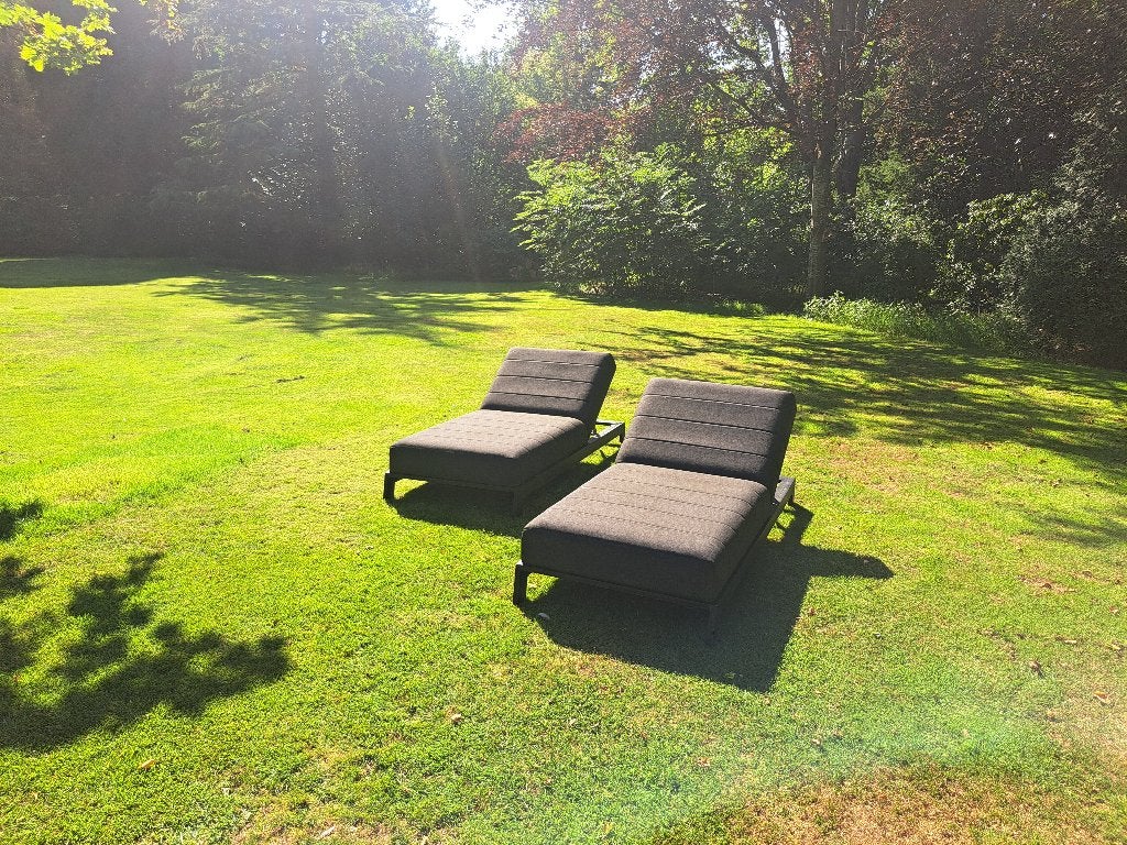 Ligbedden, Tuin en Terras, Ligbedden, Ophalen, Gebruikt, Metaal, Verstelbaar
