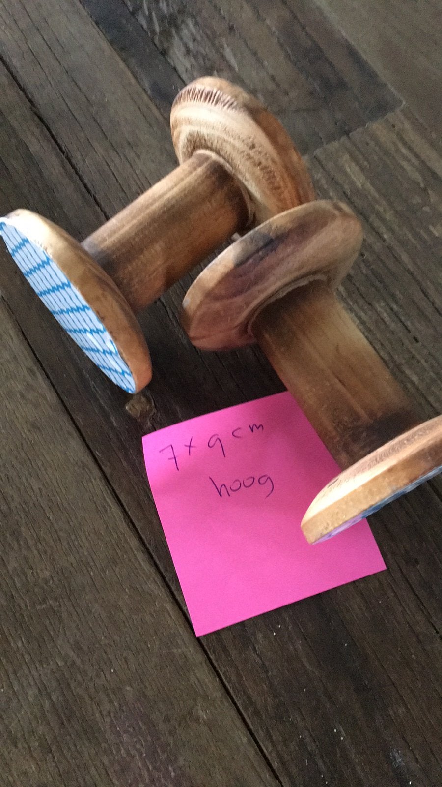 2 x houten klos voor asn de wand, Zo goed als nieuw, Minder dan 100 cm, Hout, Ophalen