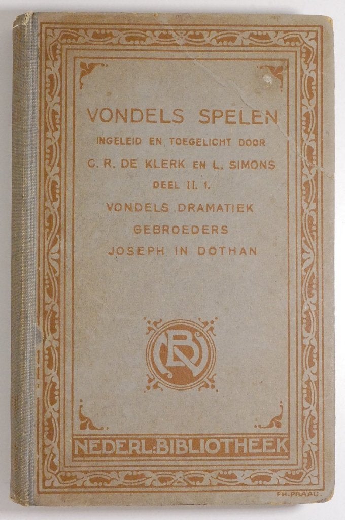 Antiek boek ca. 1913: Vondels Spelen - Deel II.1, Antiek en Kunst, Verzenden, Joost van den Vondel