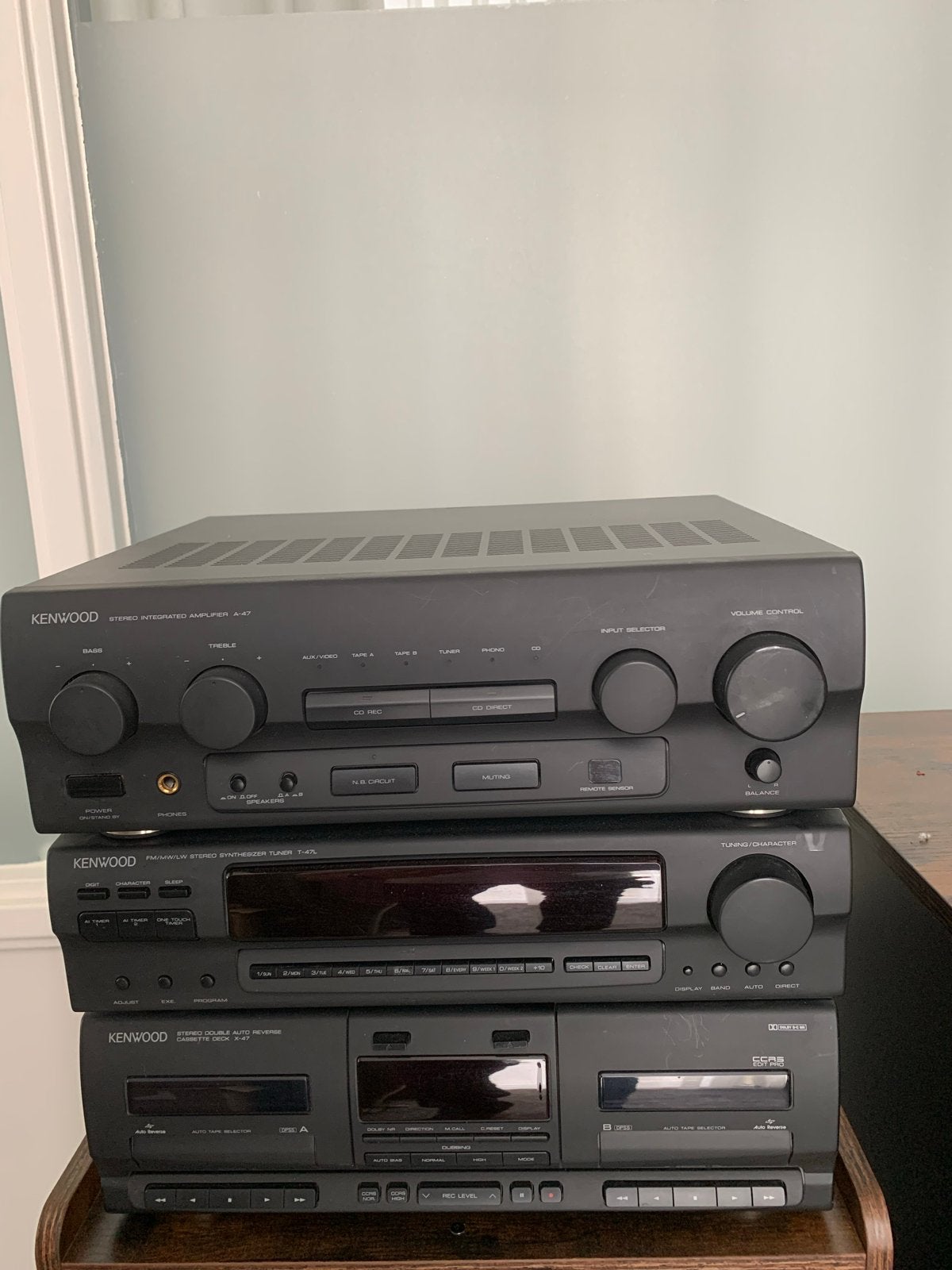 Kenwood Stereo Set met Speakers, Audio, Tv en Foto, Overige merken, Gebruikt, Cassettedeck, Losse componenten