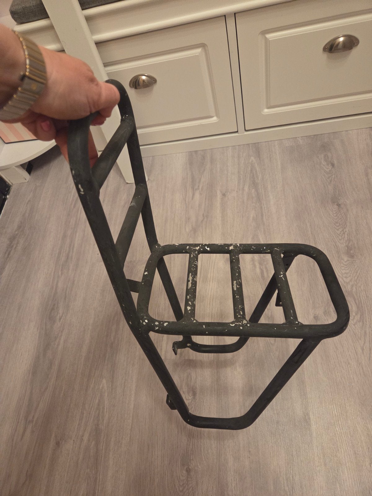 gebruikte fiets voordrager, Ophalen, Gebruikt