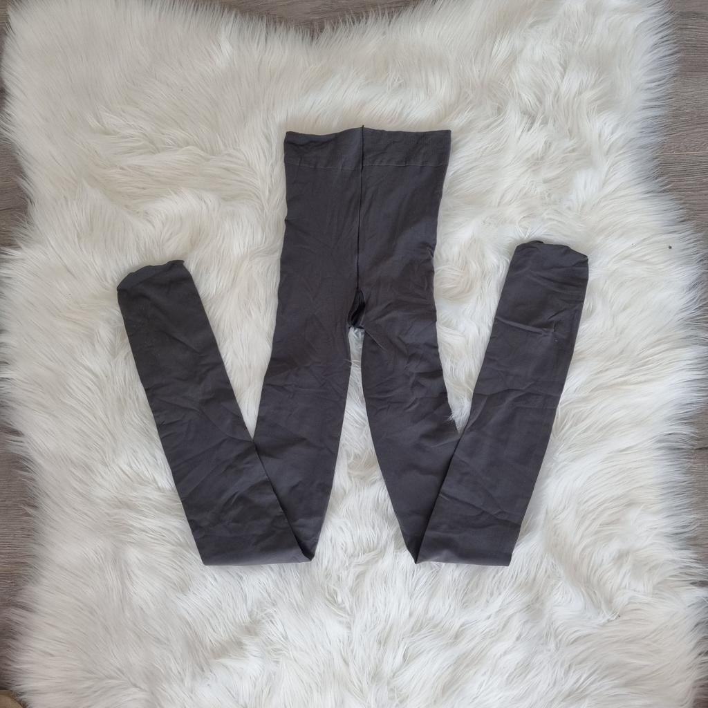 Zwart Ondoorzichtige Panty - Maat L - Stevige Stretch Tights, Zwart, Nieuw, Ophalen of Verzenden, Maat 44/46 (L)