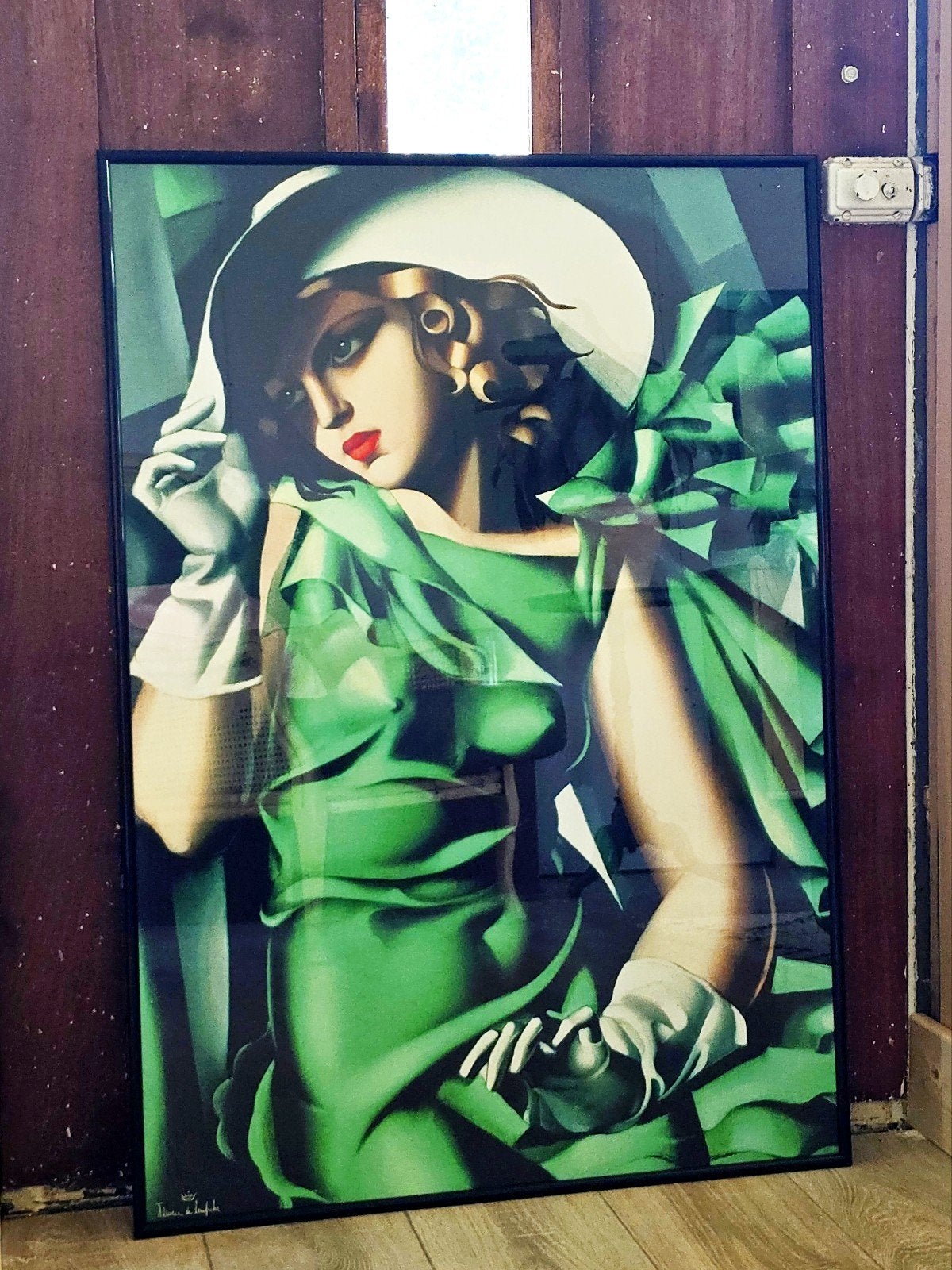 Vintage Art Deco Poster Tamara de Lempicka - Ingelijst, Antiek en Kunst, Kunst | Tekeningen en Foto's, Ophalen