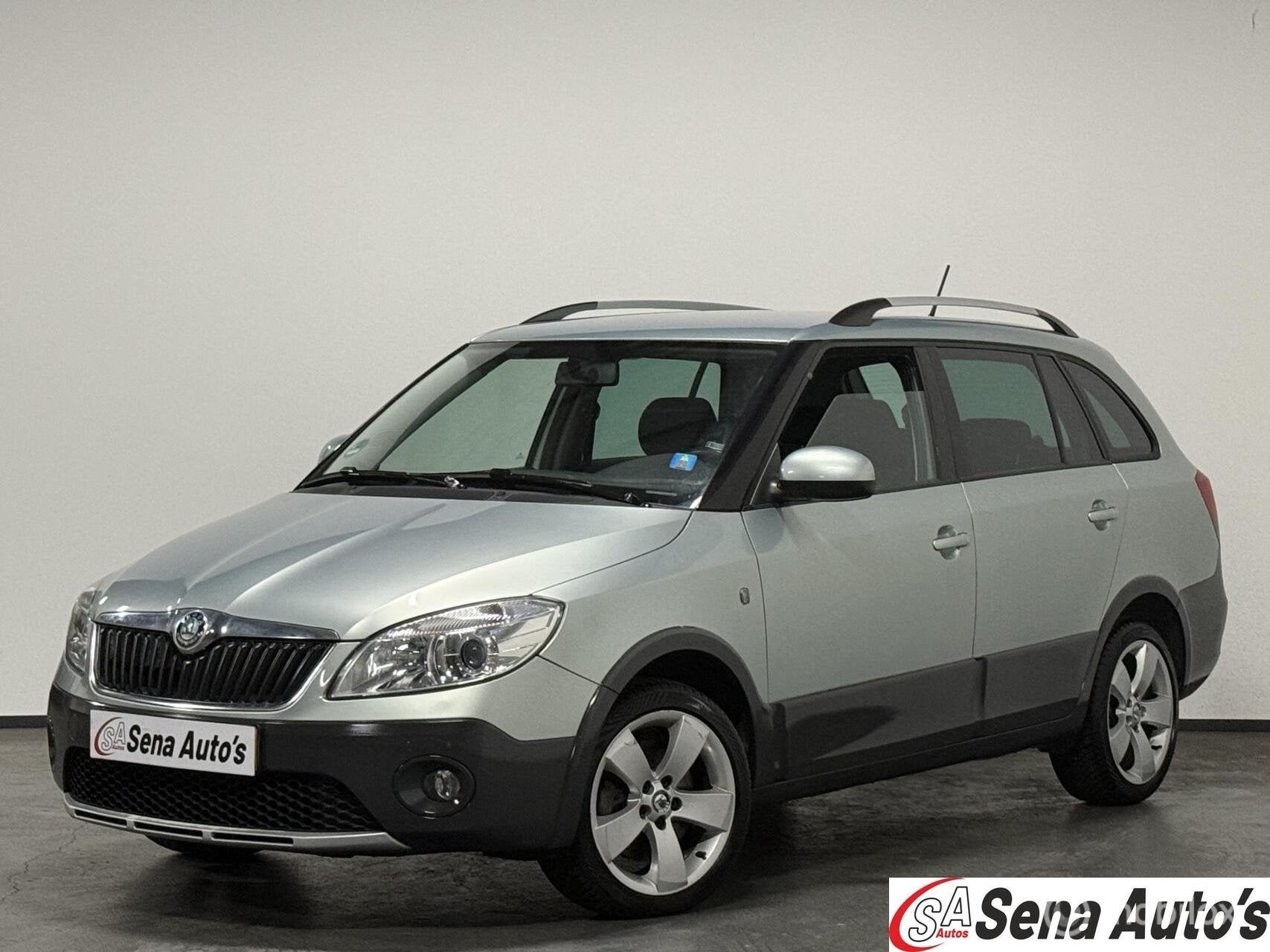 Skoda Fabia Combi 1.2 TSI Scout/ Airco/ Cruise Contr/ Nette., Auto's, Voorwielaandrijving, Stof, Zwart, 4 cilinders