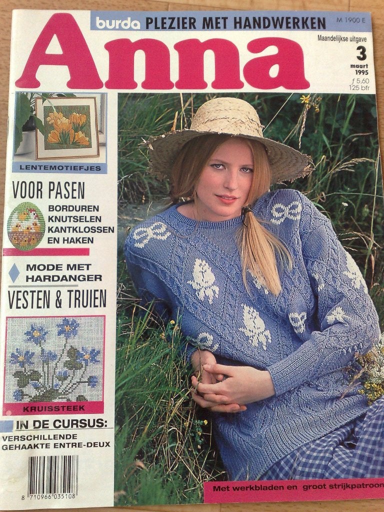 17 x Anna Burda uit 1995 en 1996 ,€1. per stuk, Verzenden, Zo goed als nieuw, Breien of Haken, Patroon of Boek