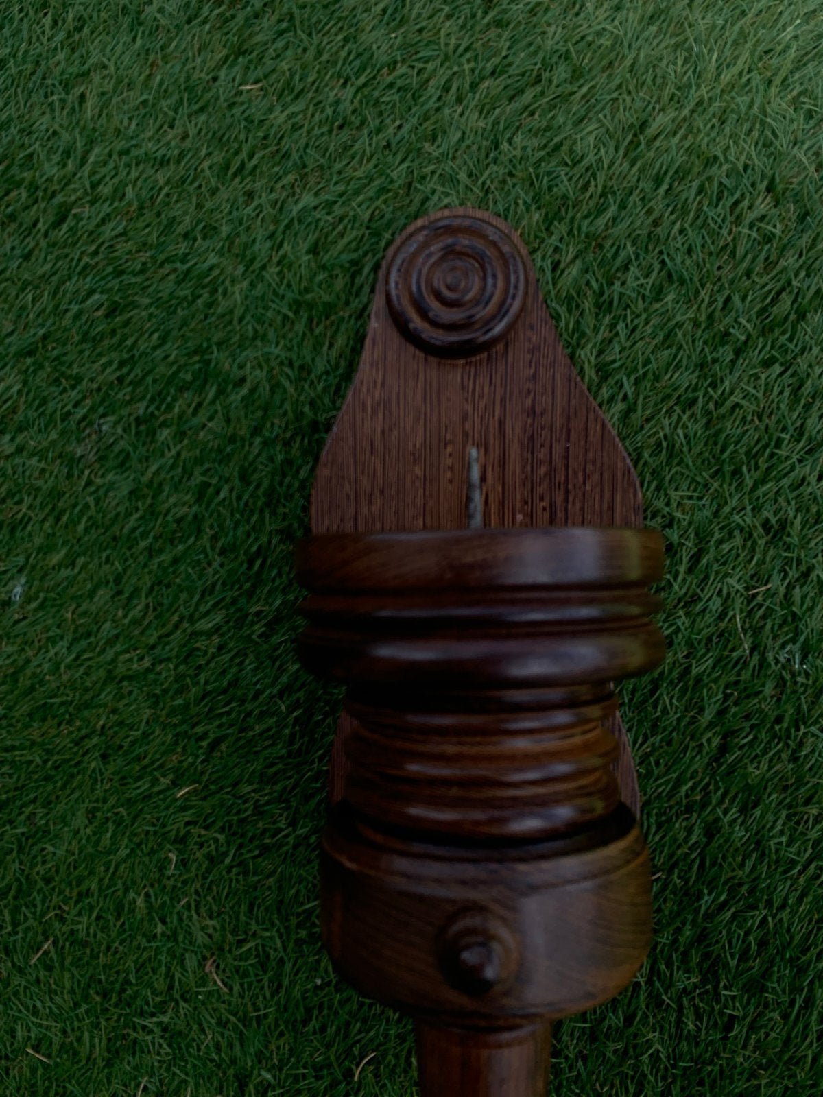 Mooie handgemaakte houten wandfakkel, Ophalen of Verzenden, Gebruikt