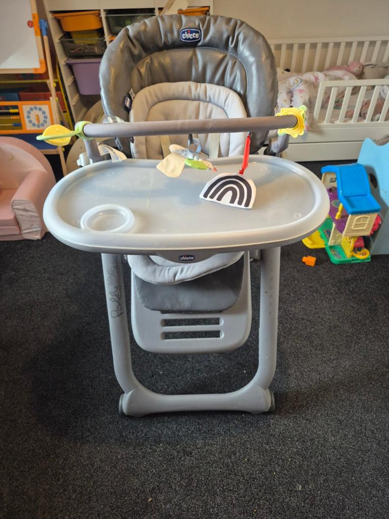 Kinderstoel chicco, Kinderen en Baby's, Kinderstoelen, Gebruikt, Inklapstoel, Aanschuifbaar, Afneembaar eetblad, Gordel(s), Stoelverkleiner