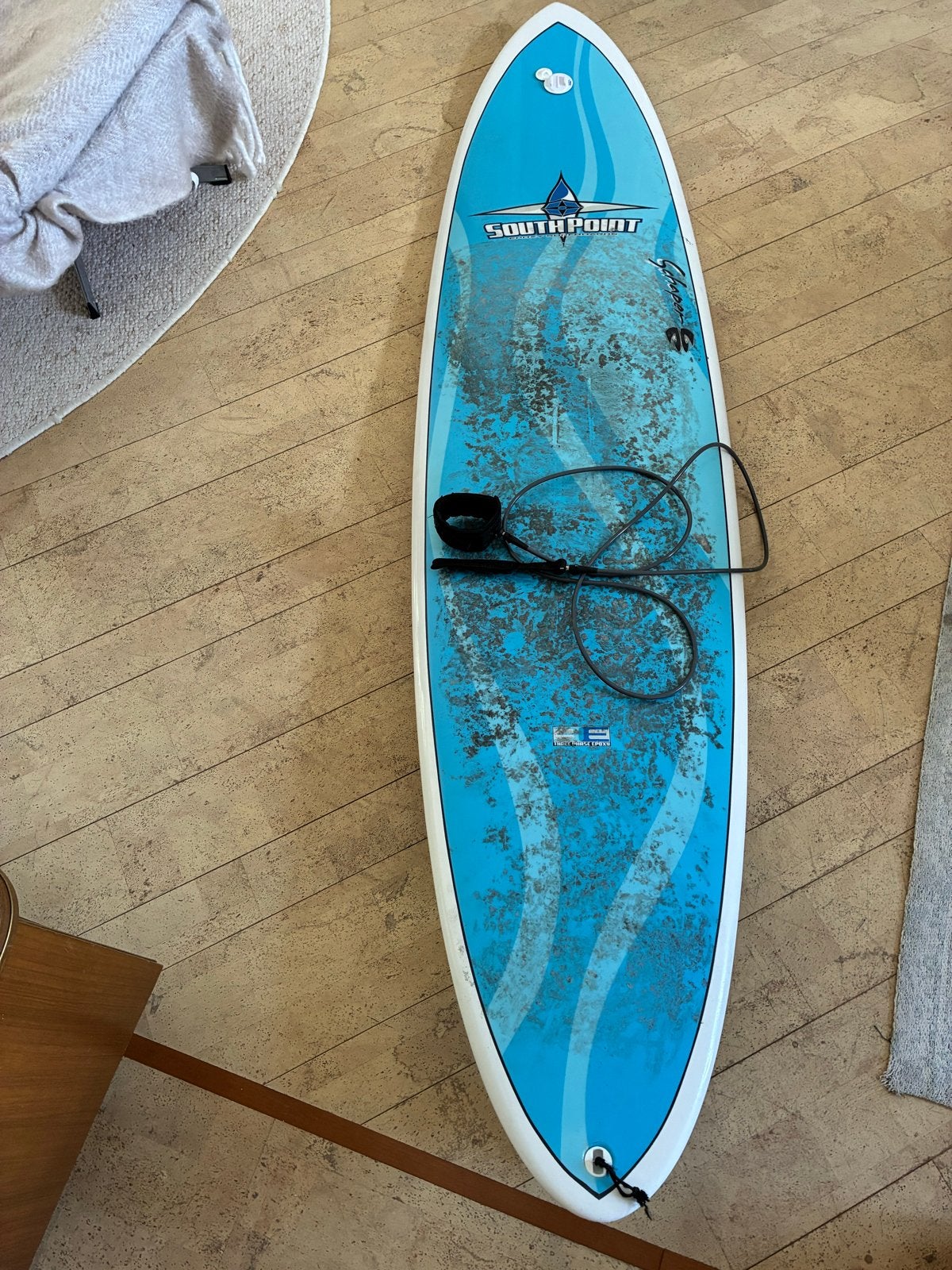 Southpoint 7’6” Epoxy Surfboard - Schaper Model, Watersport en Boten, Golfsurfen, Ophalen, Gebruikt, Funboard, Met koord