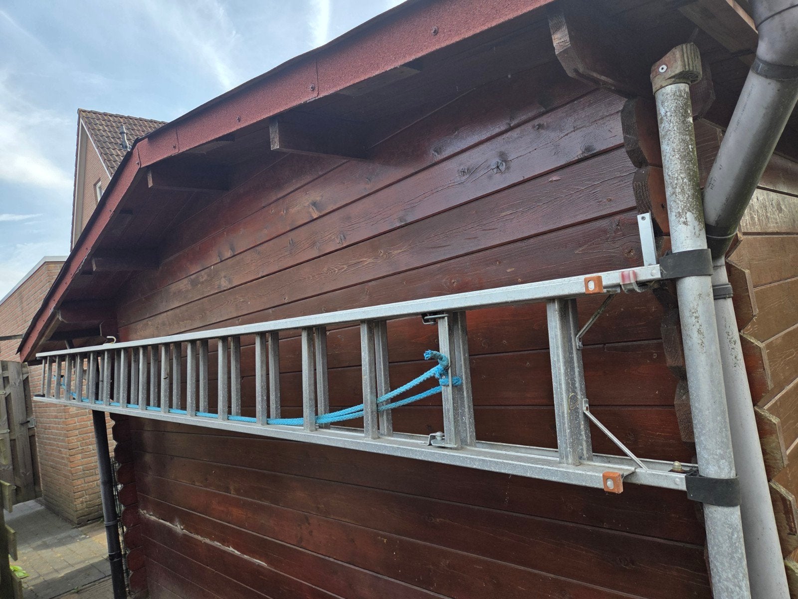 Zarges Favorit Ladder - Aluminium, 5 meter of meer, Doe-het-zelf en Verbouw, Ladders en Trappen, Ophalen, Gebruikt, 4 meter of meer
