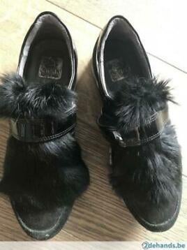 Schoenen Kama met bont maat 38, Ophalen of Verzenden, Zwart, Kama, Sneakers of Gympen