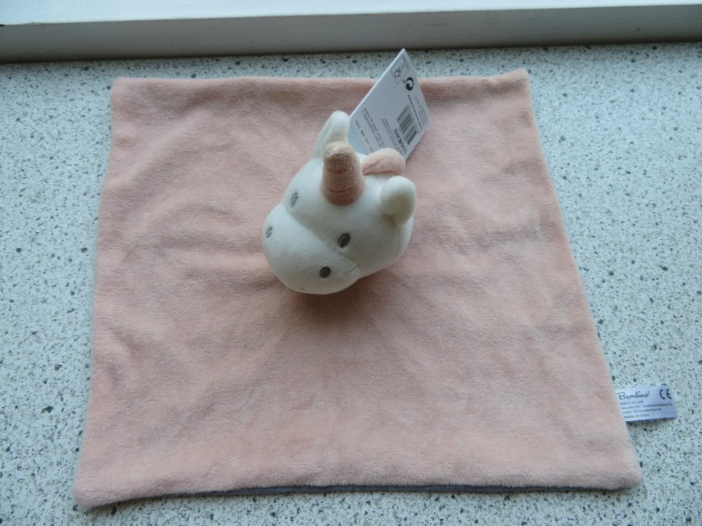 Knuffeldoek Unicorn eenhoorn van Kruidvat merk Bambino, Ophalen of Verzenden, Nieuw, Eenhoorn, Wasbaar
